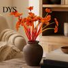 Lifelike Plastic Greenery Vines Autumn Artificial Flowers Bouquet, Realistic Floral Arrangement with Layered Quirky Fun Decor for Living Room