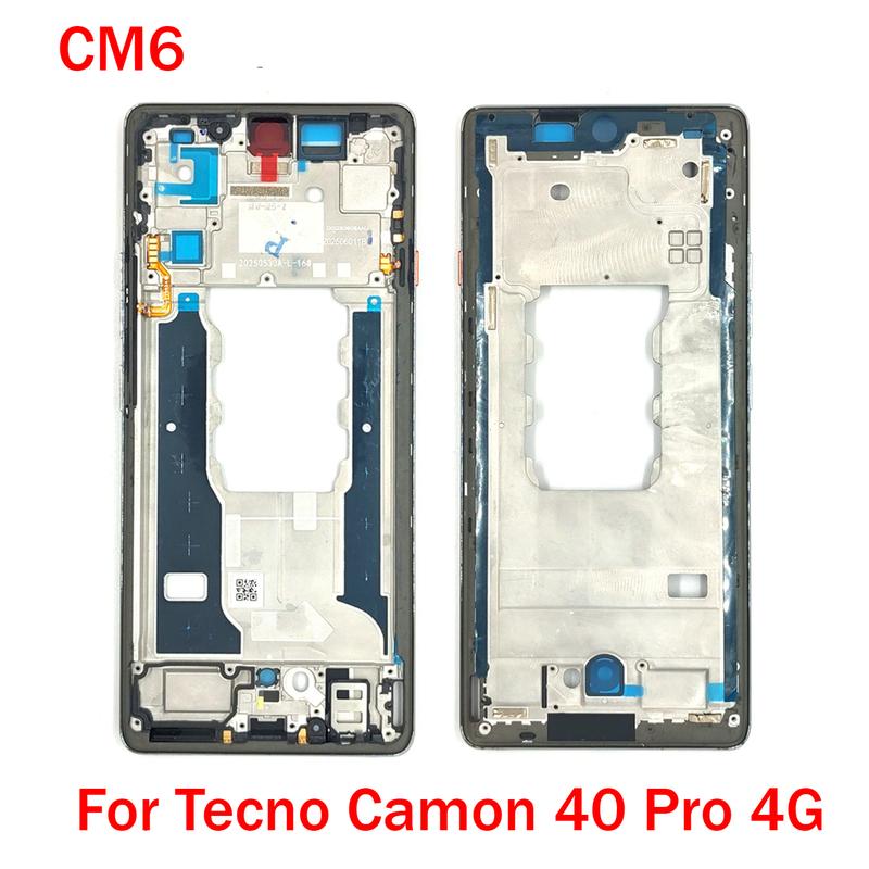 Middle Frame For Tecno Camon 40 CM5 Camon 40 Pro 4G CM6 5G CM7 LCD Front Frame Housing Bezel Repair Parts