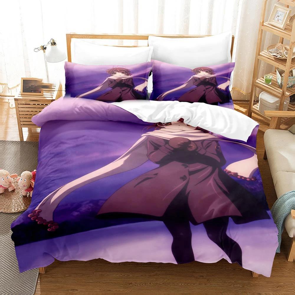 Anime Clannad Nagisa Furukawa Bedding Set Boys Girls Twin Queen Size Duvet Cover Pillowcase Bed Kids Adult Home Textileextile