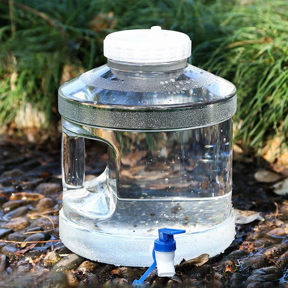 7.5L Portable Water Container Multifunction Water Storage Carrier Large Capacity Outdoor Water Tank for Hiking Self-Driving Tour