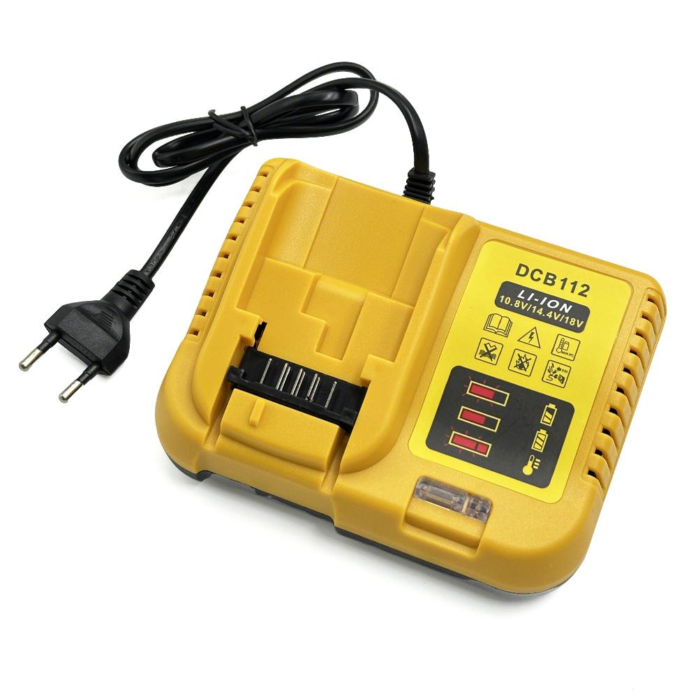 EU DCB111 Battery Charger Replacement for DeWalt 11V 11V Lithium-Ion Battery DCB118 DCB111 DCB111 DCB611(Not included Battery)
