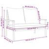 VidaXL Ensemble de Jardin avec Coussin, Sièges et Table de Patio, Ensemble de Meubles, Mobilier de Terrasse Extérieur, Bois 366382