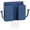 Wall Mounted Storage Box Multifunctional Phone Charging Wall Mount Holder for Bed Bathroom Kitchen OfficeBlue