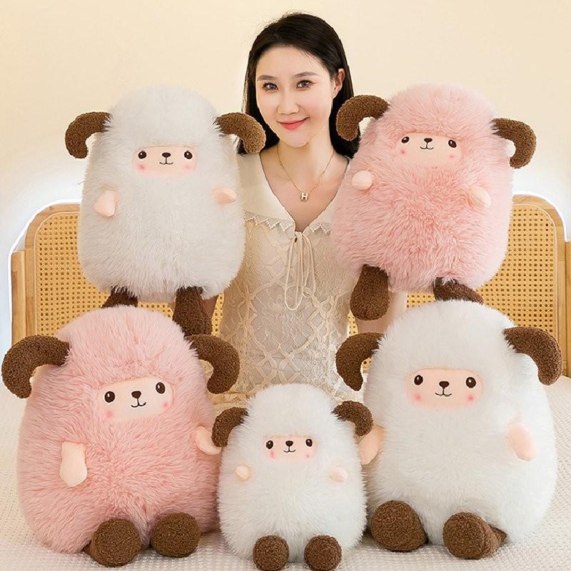 Cartoon Sheep Plush Toy Dolls Room Decoration Ornaments Children Gift Christmas