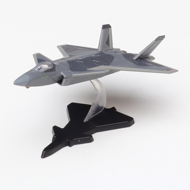 XCARTOYS 1/200 Miniatur-Legierungsmodell Spielzeug Dekoration J-20 Stealth-Kampfflugzeug Stealth-Flugzeug Kinder Weihnachtsgeschenk Spielzeug für Jungen
