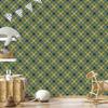 Christmas Autumn Plaid Wallpaper Olive and Brown 50x1000