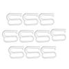 10x Metal Bra Strap Adjuster Sliders Hook for Sewing - Sliver, 26mm