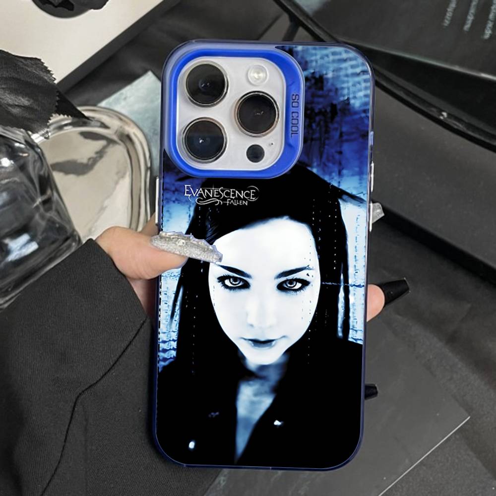 

Fallen E-Evanescence Amy Phone Case For iPhone 16,15,14,13,12,11,Pro,Max,Plus,Mini,XS,SE Anti Fall Blue Matte Hard Bumper iPhone14