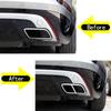 Car Rear Exhaust Muffler Tail Pipe Cover Trim For Land Rover Range Rover Velar 2017 2018    Stainless Accessories
