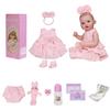 18 Inch Lifelike Reborn Bady Doll Full Silicone Vinyl with Visible Veins Newborn Dolls Early Educational Toys Toddler Birthday Gifts