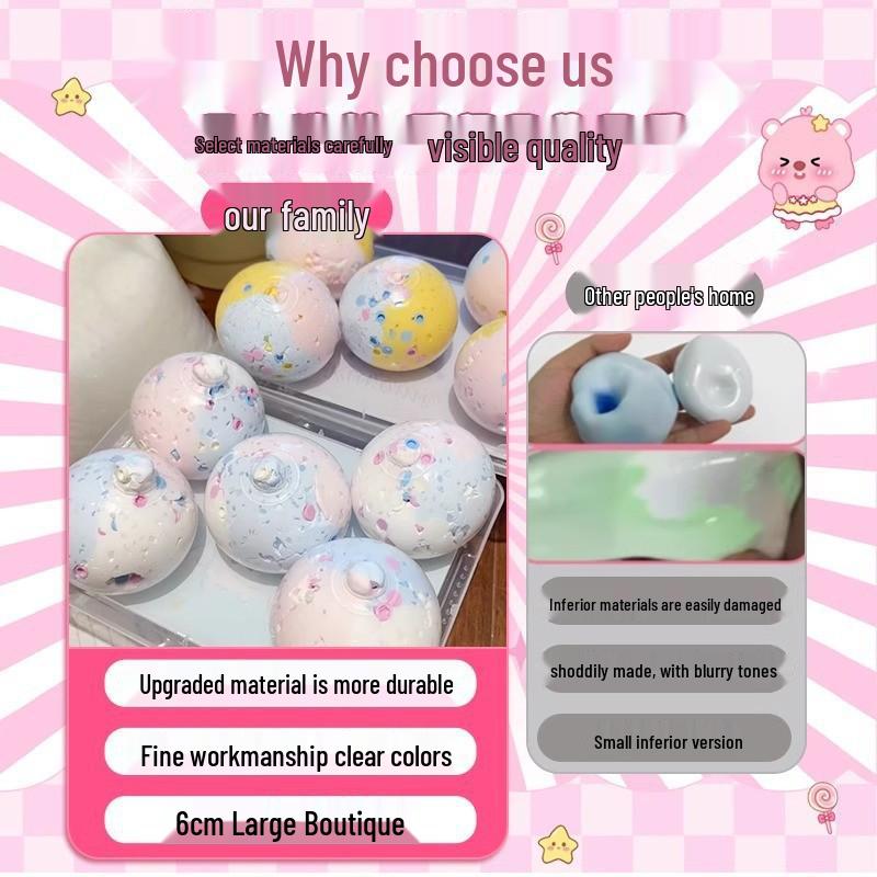 DIY Noisy Squishy Toy Kit: Handmade Set for Mochi Ball Creation