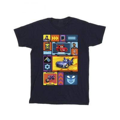 Camiseta de Algodão Colagem Batwheels para Meninos