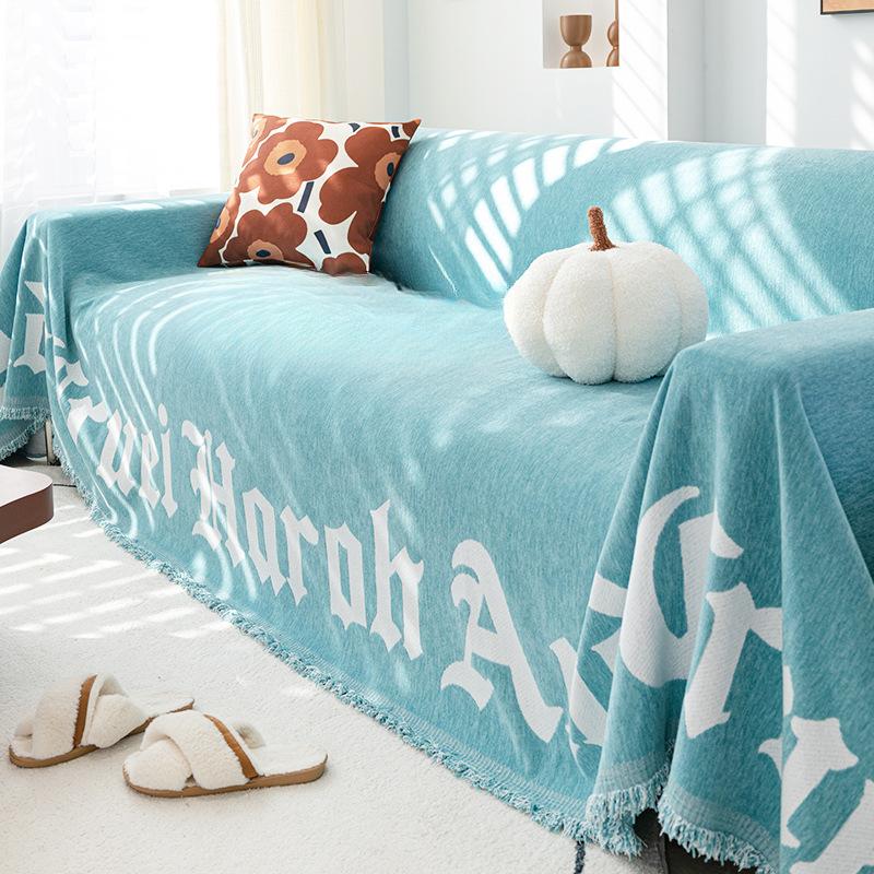 

Чехол для дивана, ткань, высококачественный Ins Light, роскошный высококачественный современный утолщенный чехол из синели, нескользящий чехол для дивана, чехол для дивана 180*130cm небесно-голубой