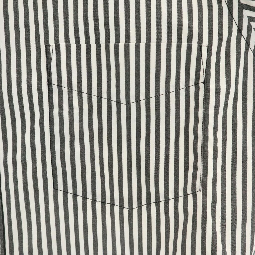 ONASSIS Striped Pattern Long sleeve Button down shirt M white Men's Used