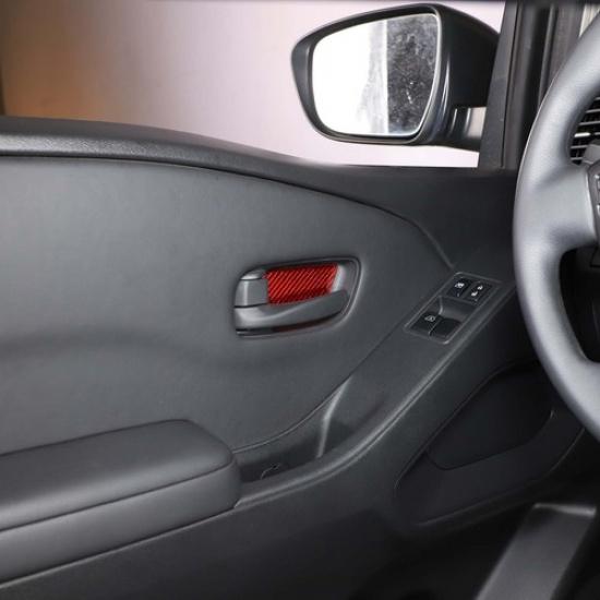 Roter Carbon-Innen-Türgriff Seitenverkleidungs-Aufkleber für Nissan Frontier D41 2024+