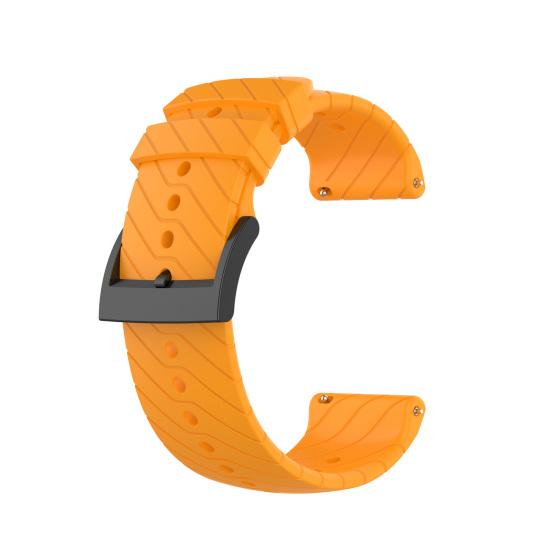 Náramek na hodinky 24mm Twill Soft Silicon Band Náhradní řemínek na zápěstí Suunto 7/9/9 Baro/D5/Spartan Sport Wrist HR