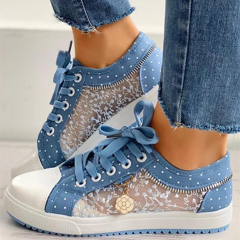 

Fashion Casual Female Shoes 2024 Brand Lace Women s Vulcanize Shoes Plus Size Women Sneakers Mixed Color Low Heel Lace Up Women s Shoes 35 светло-синий