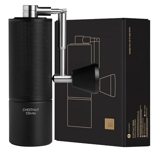 TIMEMORE C3S Pro Manual Coffee Grinder with CNC Stainless Steel Conical Burrs, 25g Capacity, Internal Adjustable Settings, and Double Bearing Position