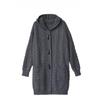 Spring Autumn Thick Sweater New Style Knitted Outerwear Women's Cardigans Medium Long Hooded Cardigan Sweater Coat