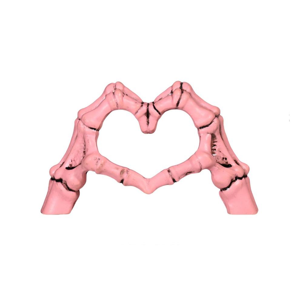 

Model Halloween Heart Hands Sculpture Heart Shape Finger Gesture Figurine Festival Decor