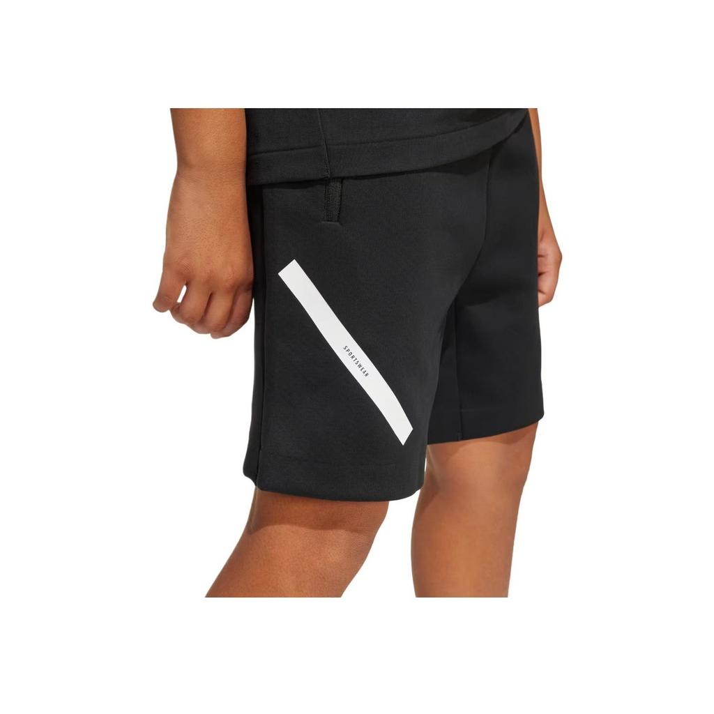 Adidas Stylish Simple Comfortable Shorts Kids Shorts Black White JD0010