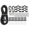 Kayak Canoe Elastic Rope with Hook Fixed C Shape Buckle Outdoor Fishing Boating Strap Kit