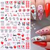 1PCS Sakura Nail Stickers Dandelion Nail Art Decoration Nail Decals Tulip Self-adhesive Flowers Stickers Press On Nails Stickers