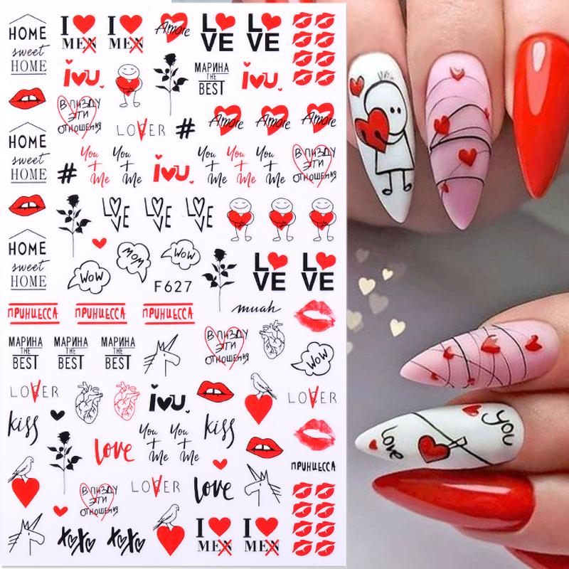 1PCS Sakura Nail Stickers Dandelion Nail Art Decoration Nail Decals Tulip Self-adhesive Flowers Stickers Press On Nails Stickers