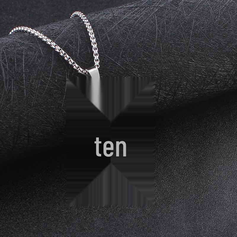 European & American Men s Stainless Steel Cross Necklace - Non-Fading Titanium Steel Pendant