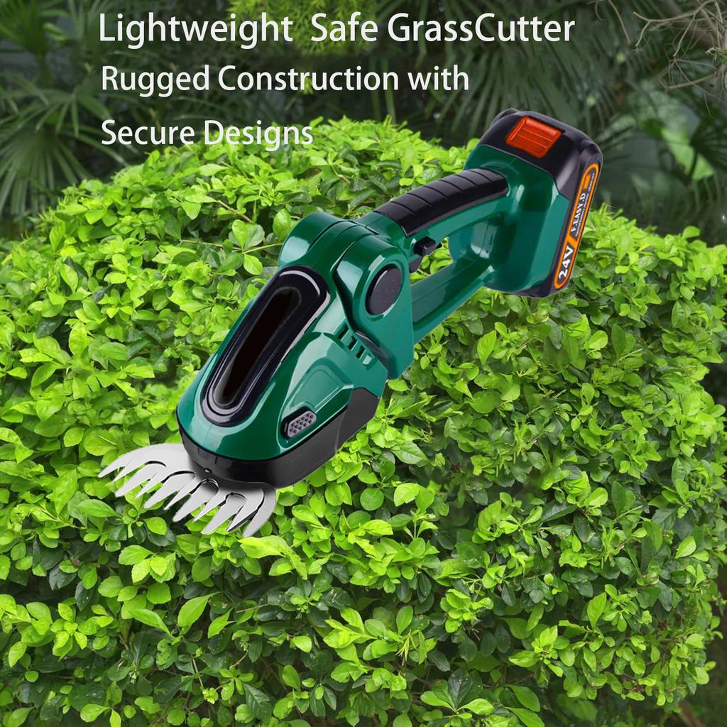 2in1 Akku-Heckenschere Wiederaufladbare Hand-Haushaltsstrauch-Gartengeräte Jäten Beschneiden Rasenmäher