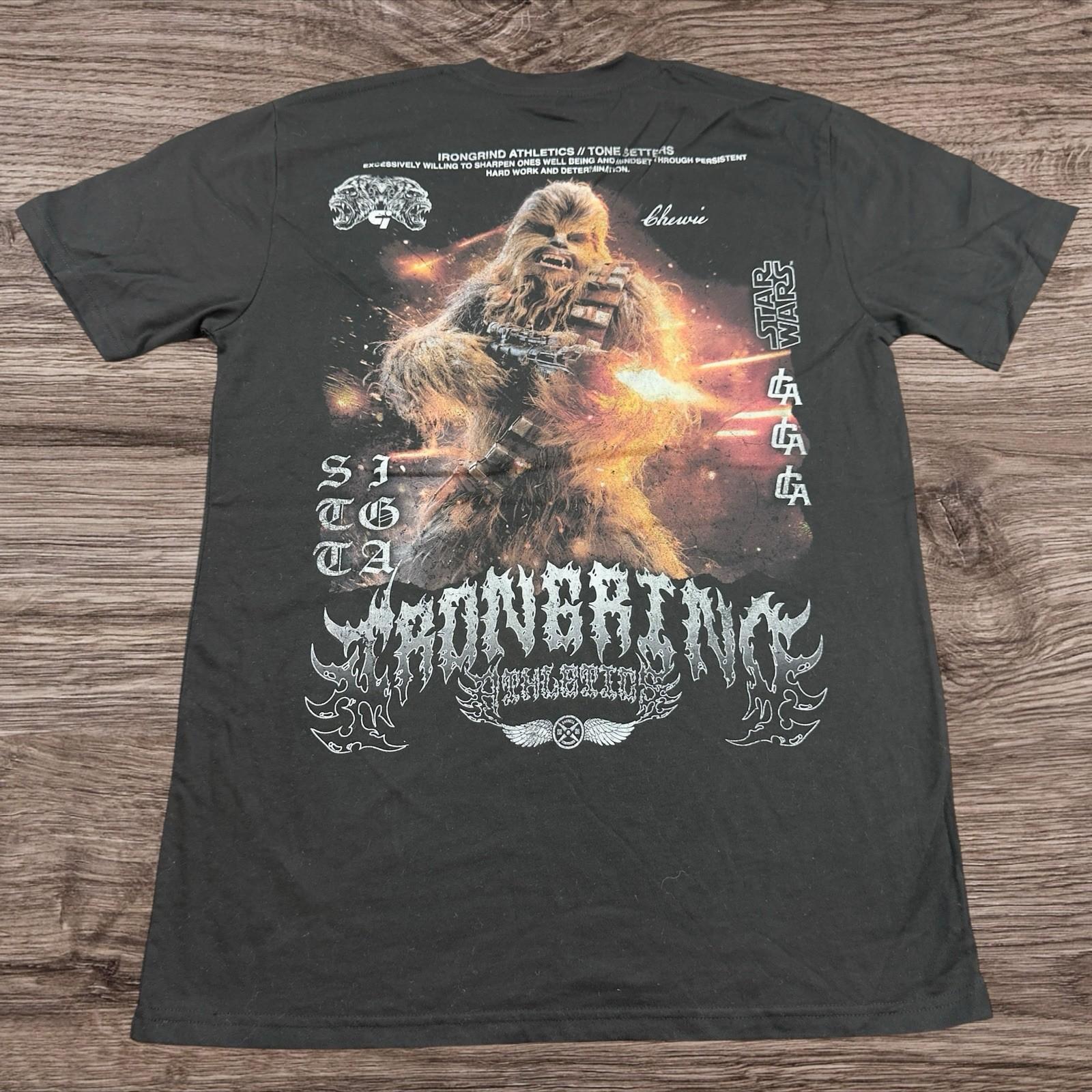 Star Wars Chewbacca IronGrind Athletics Graphic Adult Size Medium Unisex T-Shirt M