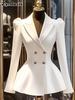 Mode Eleganter Blazer Langarm Herbst Neu Damenmantel