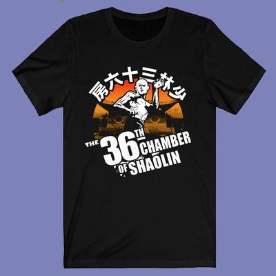 Die 36. Kammer des Shaolin Klassischen Kung Fu Films Herren Schwarz Größe S-3XL