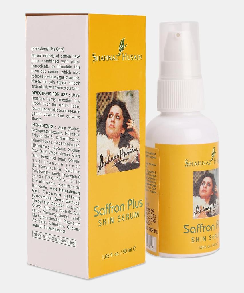 Shahnaz Husain 's Vedic Solutions Saffron Skin Serum Cream 50 G Pack of 1 Brightening Face Serum Glow Niacinamide
