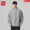 Men's V-Neck Faux Two-Piece Sweatshirt - Old Money Aesthetic