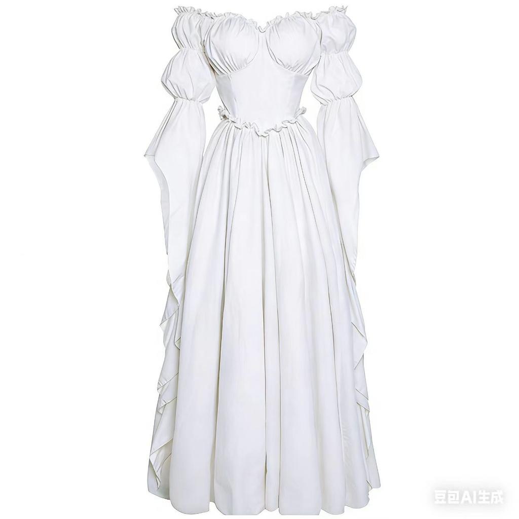 Medieval Court Dress, Vintage Women's Dress, European and American Dress, Stage Costume, Renaissance Dress