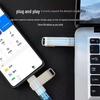 256GB Dual Interface USB Flash Drive with Type-C and 128GB Storage for Phone, Computer, Office, and Car with Fill Light