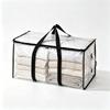 Foldable Large Capacity Waterproof Storage Bag with Double Zippers for Home Use