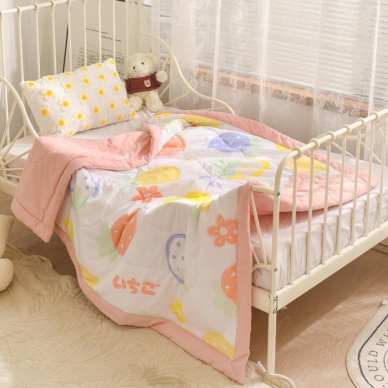 Soft Children's Washed Cotton Summer Quilt Baby Kindergarten Summer Single Lunch Break Blanket
