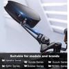 Napoleon Aluminum Alloy Side Mirror HD Motorcycle Side Mirror Clean Lens  Motorcycle Accessories