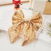 Christmas Pearlescent Sequins Bow DIY Handicrafts Christmas Tree Scene Arrangement Pendant Decoration Christmas Drop Ornaments