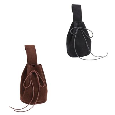 Borsetta da Cintura Medievale in Ecopelle, Borsa da Cintura Portatile Retro Rinascimentale Portamonete Borsa per Dadi per LARP Cosplay Halloween