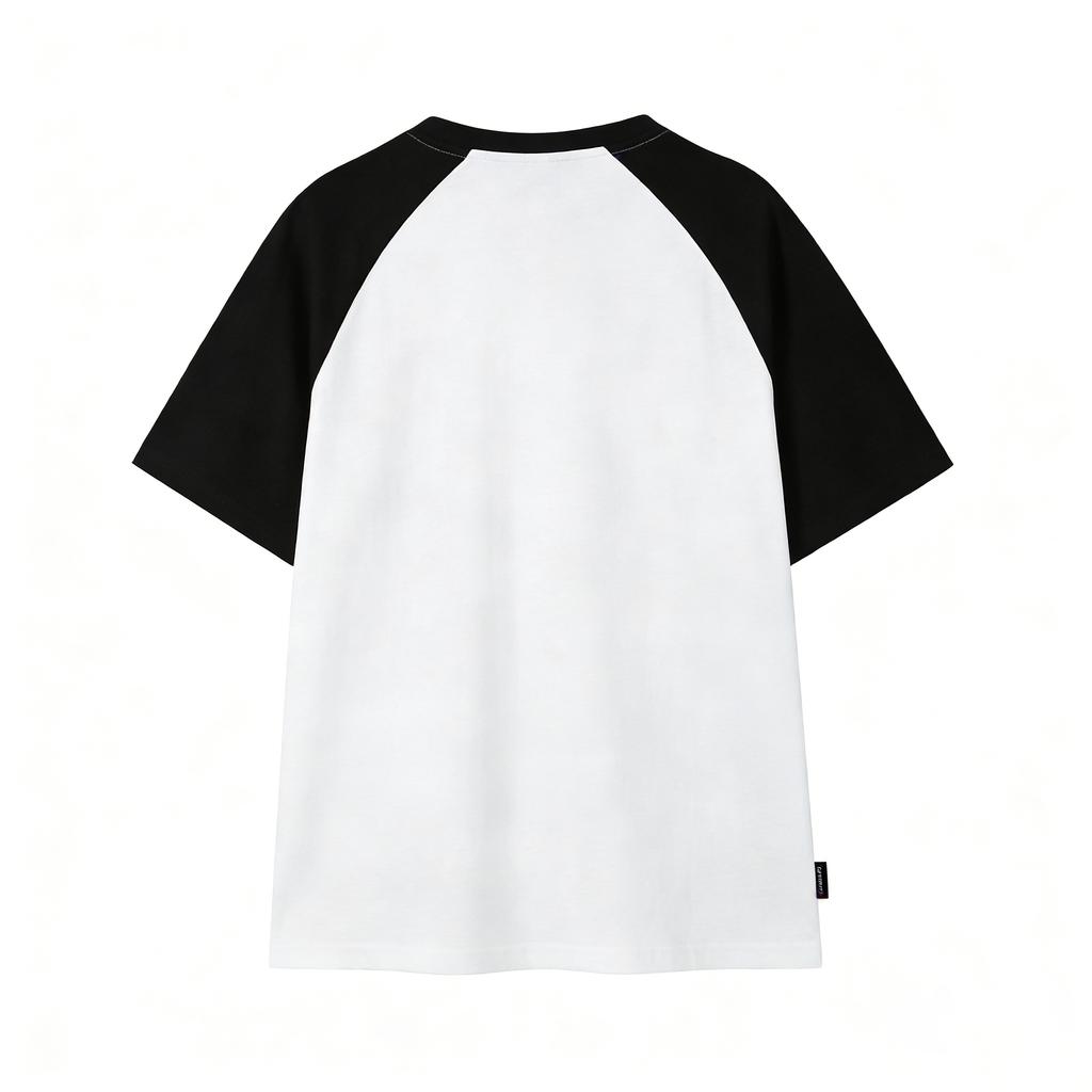 Li Ning Caution Pure Cotton Versatile Color Block Embroidered Printed Casual T-Shirt Short Sleeve Unisex Tops YHSU169-1A3