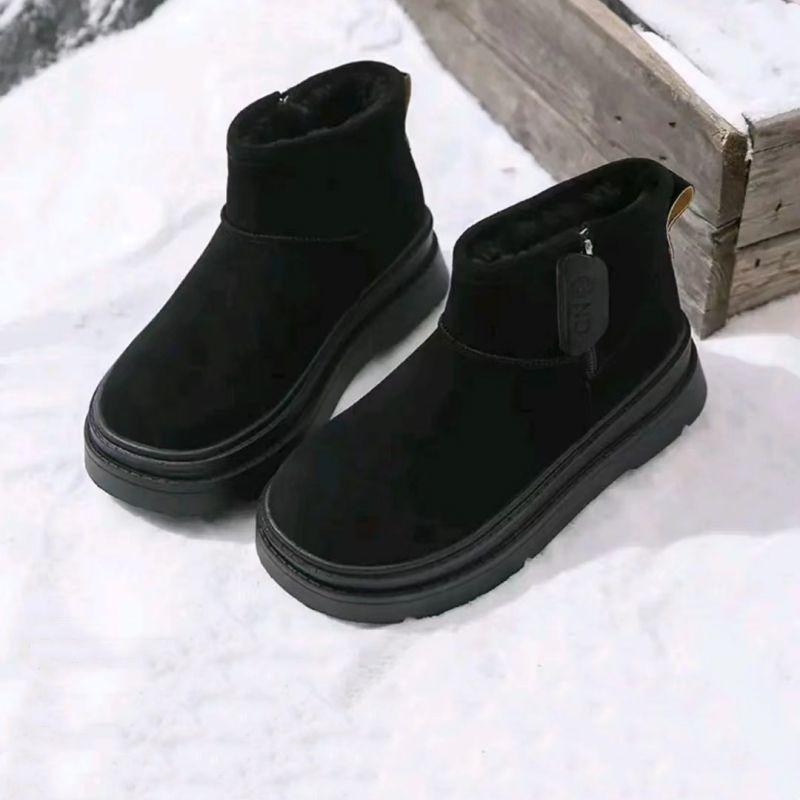 Winter new short boots thickened warm thick-soled velvet non-slip boots women's snow bread cotton shoes Martin boots women's