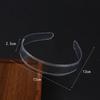 3pcs Toothed Clear Plastic Headbands Non Slip Minimalist Korean Hairband  Women Hair Accessories