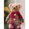 Cute Bear Doll Ornaments Plush Christmas Gift Doll Decorations  Xmas Party