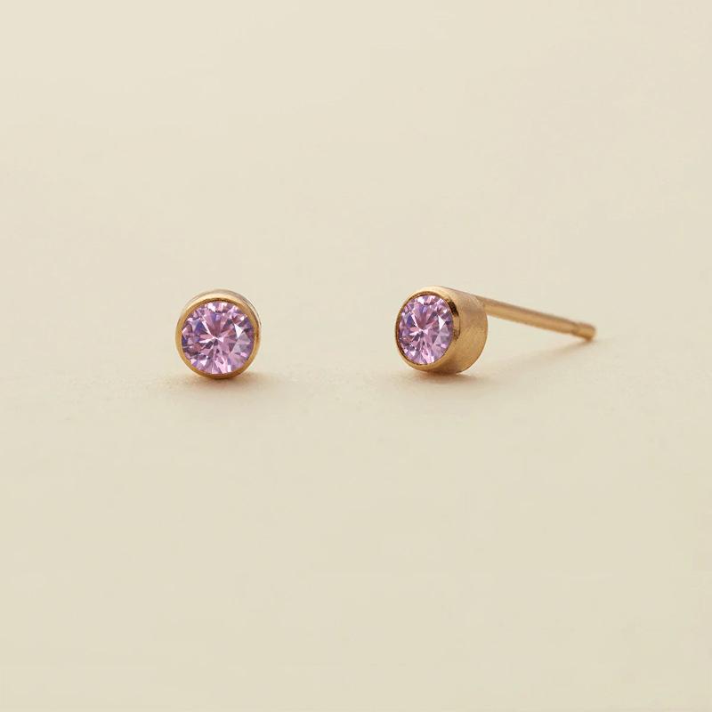 eManco Colorful Rhinestone Diamond-Studded Earrings, Stainless Steel Gold-Plated Ear Cuff.