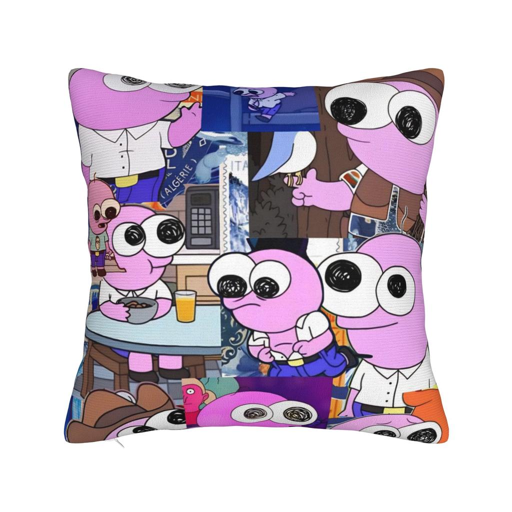 Smiling Friends Pim and Charlie Pillow Cover Printing Cushion Cover Decorative Throw Pillow Case Cover Home Multi-Size