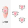 Manicure Accessories Rabbit Nail Decorations 3D Nail Art Drills Heart Nail Rhinestones Nail Jewelry
