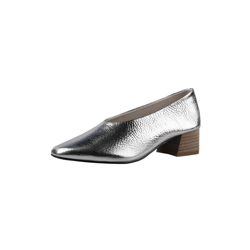 Fashion 2025 New Classic Concise Women Pumps Thick Heels Genuine Leather Office Lady Working Mature Basic Shoes Woman Spring Autumn